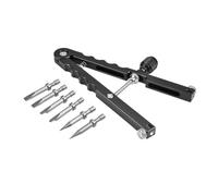 Fegtrtyoa Llave Inglesa para Reparación de Lentes con 6 Tipos de Puntas. Abridor de Lentes Estilo V para Lentes de Cámara DSLR de 37 A 86 mm de Diámetro.