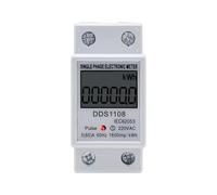 Fegtrtyoa Medidor Digital de Energía Eléctrica DDS1108, Vatímetro Multifuncional con Pantalla LCD, Medidor de KWh, Vatímetro Monofásico, CA 220 V 60 Hz.