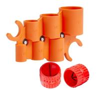 Fegtrtyoa Medidor Profundidad 1/4-1 Pulgada con Kit 2 Herramientas para Desbarbar Tuberías, Escariador Interior y Exterior 1/8 A 1-5/8 Pulgadas, Herramienta para Biselar Tuberías.