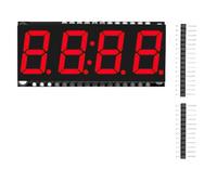 Fegtrtyoa Módulo de Pantalla LED HT16K33, 4 Dígitos, 7 Segmentos, Reloj de Tiempo, Tubo Indicador, 0,56 Pulgadas, Rojo