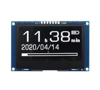 Fegtrtyoa Módulo de Pantalla OLED de 2,42 Pulgadas (128 X 64), Interfaz Serial SSD1309 SPI, Pantalla LCD de Alta Definición