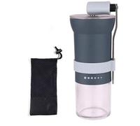 Fegtrtyoa Molinillo de Café Manual Portátil con Muela de Cerámica Ajustable: Diseño Compacto y Fácil de Limpiar, Ideal para Viajes y Campamentos A