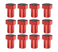 Fegtrtyoa Paquete de 12 Abrazaderas de Banco de 3/4 de Pulgada con Almohadillas Antideslizantes, de Aleación de Aluminio, para Carpintería y Bricolaje.