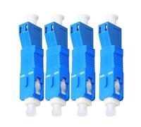 Fegtrtyoa Paquete de 4 Conectores Adaptadores de Fibra Óptica Híbridos Monomodo 9/125 Um SC/UPC Macho A LC/UPC Hembra para Medidor de Potencia Óptica