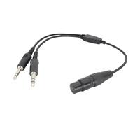 Fegtrtyoa Para Conector de Auriculares de Aviación XLR A GA de 5 Pines, Macho A Hembra, Cable para Auriculares de Aviación