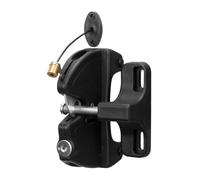 Fegtrtyoa Pestillo de Puerta Bidireccional con Llave y Cable de Tracción con Resorte. Cerradura de Puerta de Dos Lados para Cerco Automático en Exteriores.