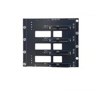 Fegtrtyoa Placa Base de Disco Duro SSD HDD SATA5.1 de 6 Gbps, Tarjeta de Almacenamiento NAS, Placa de Expansión de Servidor, Adaptador SATA A 4 Discos, 2 X 4D