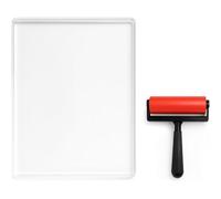 Fegtrtyoa Placa de Gel de 8 X 10 Pulgadas, Impermeable y Lavable, con Goma, Ideal para Hacer Tarjetas y Manualidades.
