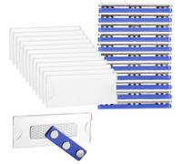 Fegtrtyoa Portaetiquetas para Ropa con Imanes Autoadhesivos de 3 Puntos, Paquete de 12, 75 X 30 Mm, Placa de Identificación.