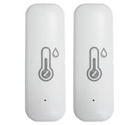 Fegtrtyoa Sensor Inteligente de Temperatura y Humedad Tuya Zigbee para Exteriores, Resistente Al Agua IP65, con de Control y Alertas Mediante Monitorización Remota por App para el Hogar Inteli