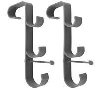 Fegtrtyoa Soporte Ajustable para Red Recogehojas de Piscina, Colgador de Postes para Piscinas Enterradas, Soporte para Piscinas, para Equipos, Accesorios, Color Gris.