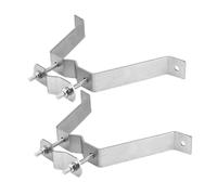 Fegtrtyoa Soporte de Pared Doble de Alta Resistencia para Mástil de Antena de TV con Soportes y Tirafondos