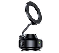 Fegtrtyoa Soporte Magnético para Teléfono con Ventosa para Coche de 360°, Succión Eléctrica, Antivibración, Ajuste Ultraestable para Todos los Teléfonos del Coche, Color Negro