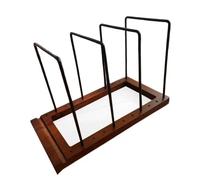 Fegtrtyoa Soporte para de 75 LP, Moderno, de Madera Maciza, con Pantalla Integrada de Reproducción y Estante Metálico. Organizador de Estilo Rústico para y Álbumes.