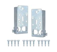 Fegtrtyoa Soportes de ElevacióN Inferiores para Puerta de Garaje para Rodillo de VáStago de 7/16 Pulgadas Izquierdo y Derecho con Pernos