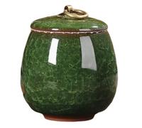 Fegtrtyoa Tetera Portátil de Cerámica, Té Perfumado, Tetera de Dendrobium, Urna para Mascotas, Tarro, Polvo, Ungüento, Mini Tetera Verde.