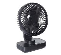 Fegtrtyoa Ventilador de Escritorio Portátil, Tipo C, Recargable por USB, Inalámbrico, Oscilante, para Montaje en Pared, Ajuste de 90°