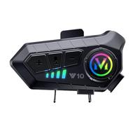 Fegtrtyoa Y10 Casco de Motocicleta Auriculares Bluetooth Auriculares Bluetooth para Coche BateríA SúPer Larga DuracióN Impermeable Universal