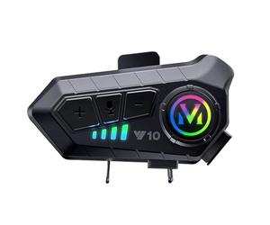 Fegtrtyoa Y10 Casco de Motocicleta Auriculares Bluetooth Auriculares Bluetooth para Coche BateríA SúPer Larga DuracióN Impermeable Universal