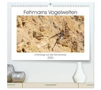 Fehmarn Vogelwelten (hochwertiger Premium Wandkalender 2026 DIN A2 quer), Kunstdruck in Hochglanz: Die Vögel auf der Insel Fehmarn