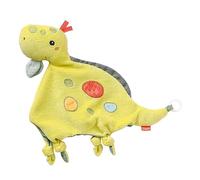 Fehn 051049 Schmusetuch-Handpuppe Dino - Spielkamerad, Handpuppe & Schnuffeltuch mit Rassel & Quietsche Zum Knuddeln, Greifen & Liebhaben - für Babys & Kleinkinder AB 0+ Monaten
