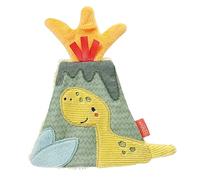Fehn 051124 Knister-Vulkan - Activity-Rascheltier mit spannenden Strukturen zum Greifen, Lauschen, Spielen & Geräusche erzeugen, perfekter Begleiter für Babys und Kleinkinder