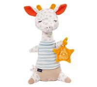 Fehn 053012 - Luz nocturna infantil de jirafa, animal de peluche con bordado que brilla en la oscuridad y módulo de luz nocturna, para bebés a partir de 0 meses