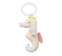 Fehn 054224 Aro agarrador de caballito de mar, juguete de agarre con sonajero y accesorio, para bebés y niños pequeños a partir de 0 meses, tamaño: 18 cm