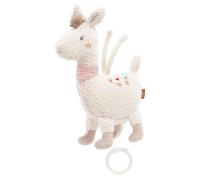 Fehn 058062 Caja de música con diseño de llama Maya con mecanismo musical extraíble, Melodía "Schlaf Kindlein schlaf", Con accesorio de sujeción, Para bebés a partir del nacimiento, Tamaño: 24 cm