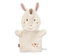 Fehn 058215 Lama - Manopla de baño para bebés y niños a partir de 0 meses, diseño de animales, color beige