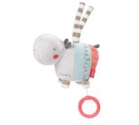 Fehn 059076 - Peluche musical con forma de hipopótamo de peluche y ayuda para dormir: la suave melodía "Blanca cuánto estreno" calma en cualquier situación, un fiel compañero para casa y de viaje