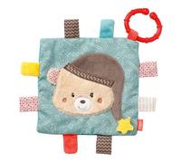 Fehn Bruno tela susurrante, juguete con chirriador y lengüetas de tela, juguete susurrante de animales, tela susurrante para bebés y niños pequeños a partir de 0+ meses