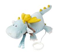 Fehn 065039 - Caja de música con diseño de dragón, caja de música de cuerda con mecanismo extraíble para colgar, abrazar y agarrar, melodía "Der Mond ist aufgegangen", para bebés a partir de 0 meses