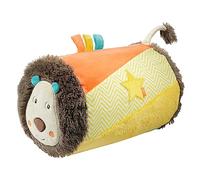 Fehn 066326 Rodillo de estimulación temprana con león, ayuda para el gateo con un divertido diseño de león para bebés y niños pequeños a partir de 6 meses, Dimensiones: diámetro 22 x 34 cm