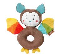 Fehn 067828, Murciélago con sonajero para bebés y niños pequeños a partir de 0 meses, multicolor 00067828
