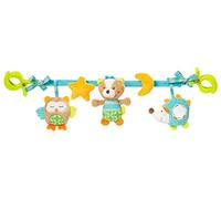 Fehn Cadena para cochecito Mobile Sleeping Forest, móvil con simpáticas figuras colgantes, colgar de forma flexible, Juguete bebés y niños pequeños 0+ meses
