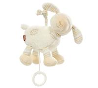 Caja de música Fehn para ayudar a dormir oveja - peluche con melodía para ayudar a dormir "Buenas tardes buenas noches" - juguete para llevar y para casa - juguete musical para bebés y niños pequeños