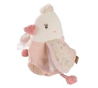 Fehn Animal calentador pájaro, Acogedor peluche con bolsa de calor/frío extraíble, Cojín de semillas de uva como fiel compañero, Cojín de cereales para bebés y niños pequeños desde el nacimiento