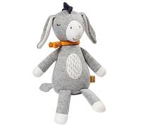 Fehn Burro de Peluche fehnNATUR - Peluche Suave para recién Nacidos como Ayuda a Dormir - Peluche para agarrar, Sentir y abrazar - Burro de Peluche con algodón orgánico (kba) para bebés y niños