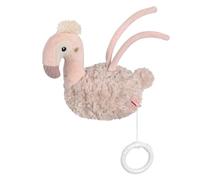 Fehn caja de música Flamenco - Peluche para bebés | Caja de música de cuerda con melodía ¿Sabes cuántas estrellas? - calma al bebé desde el nacimiento