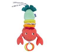 Fehn caja de música langosta - Peluche y Ayuda para Dormir: Caja con cuerda y suave melodía Canción de cuna de Brahms, reconforta en cualquier situación - para bebés y niños pequeños desde 0 meses