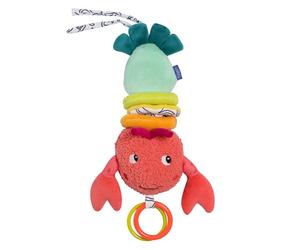 Fehn caja de música langosta - Peluche y Ayuda para Dormir: Caja con cuerda y suave melodía Canción de cuna de Brahms, reconforta en cualquier situación - para bebés y niños pequeños desde 0 meses