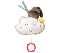 Fehn caja de música nube para ayudar a dormir al bebé, peluche con suave melodía "Schlaf Kindlein schlaf", juguete para bebés para llevar y para casa, juguete musical para bebés y niños pequeños