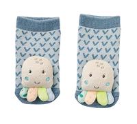 Fehn calcetín sonajero pulpo - calcetines de actividades para bebés con simpáticos animales para agarrar, sacudir, patear y hacer ruidos - juguetes educativos para bebés de 0 a 12 meses
