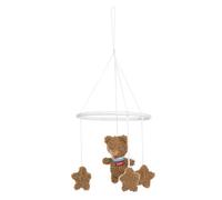 Fehn Deko-Mobile Bär - Baby Mobile mit niedlichen Stoff-Figuren - Einschlafhilfe zur Beruhigung und Beschäftigung, Optimal für Babybett oder Wickeltisch - für Babys von 0-5 Monaten