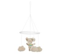 Fehn Deko-Mobile Elefant - Baby Mobile mit niedlichen Stoff-Figuren - Einschlafhilfe zur Beruhigung und Beschäftigung, Optimal für Babybett oder Wickeltisch - für Babys von 0-5 Monaten