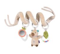 Fehn Espiral de actividad Capybara - Juguete de motricidad con funciones de aprendizaje para teclas, sentir, jugar - Espiral de tela que promueve el agarre, el sentido del tacto y la motricidad - para