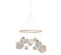 Fehn Holz-Mobile Faultier - Holz-Mobile mit niedlichen Stoff-Figuren - Einschlafhilfe zur Beruhigung & Beschäftigung - für Babys von 0-5 Monaten