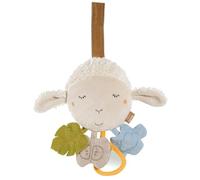 Fehn Juguete de actividades Oveja - Para colgar | Con elementos para agarrar y sonidos, de algodón - juguete educativo para bebés desde el nacimiento