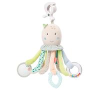 Fehn Juguete de actividades Pulpo - Para colgar | Con elementos para agarrar y sonidos - juguete educativo para bebés desde el nacimiento